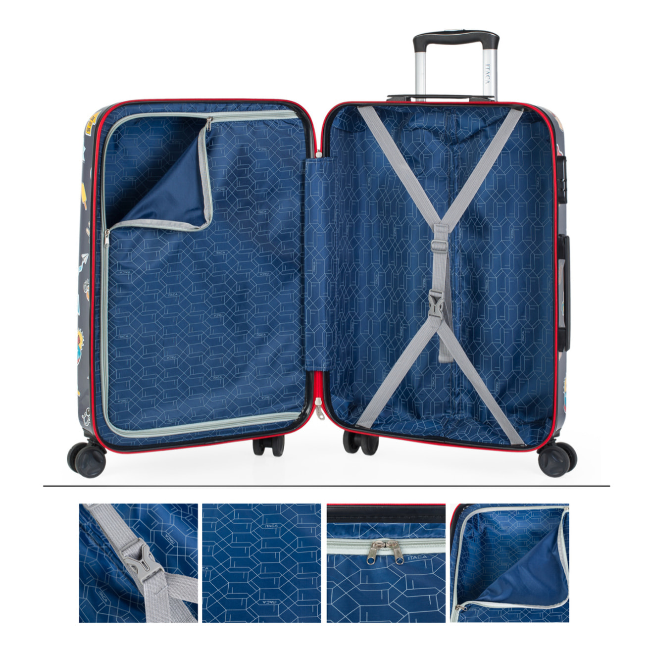 Juego De Maletas Pc Infantiles Itaca Ural Marino