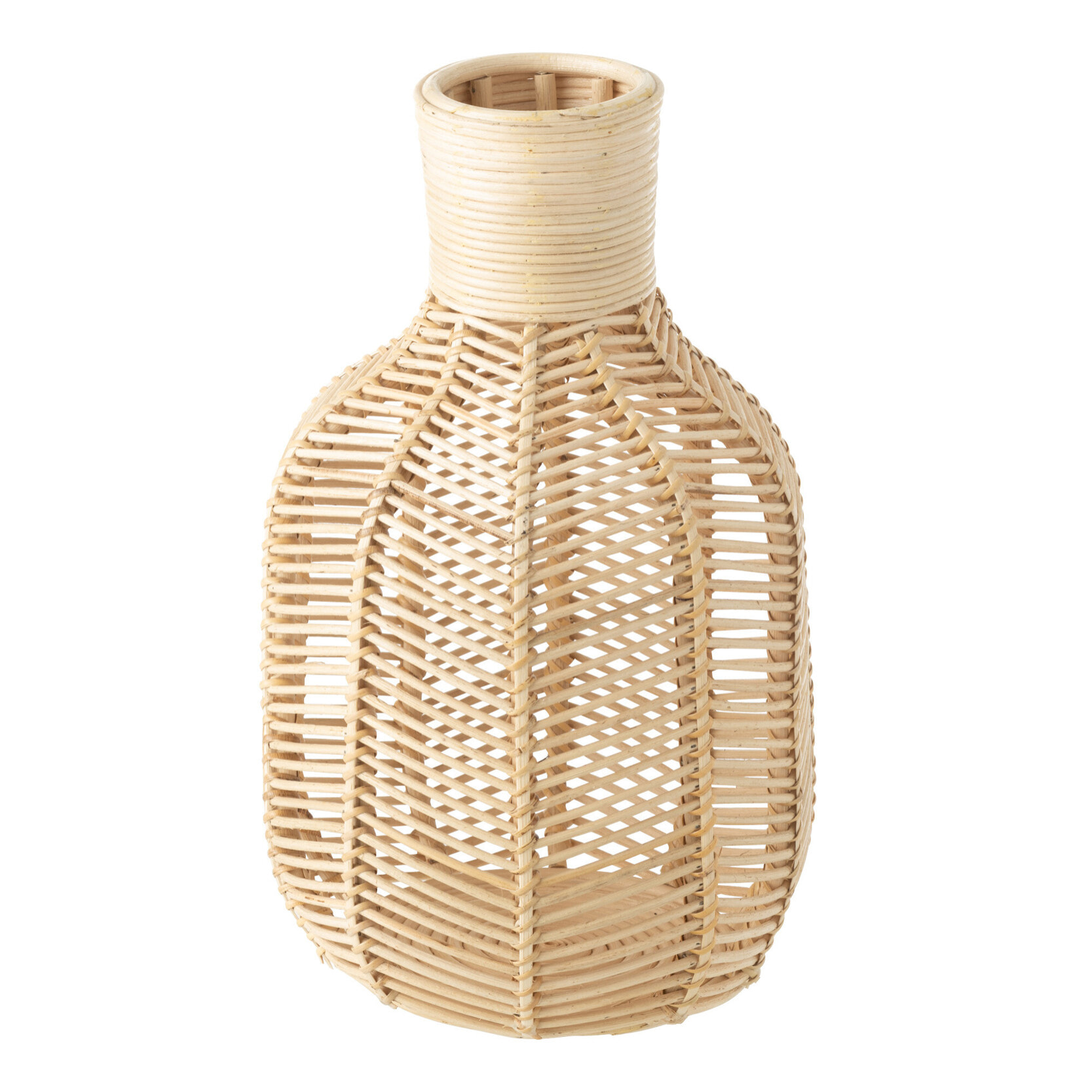 J-Line panier Bouteille - raffia -  naturel - Ø 23 cm