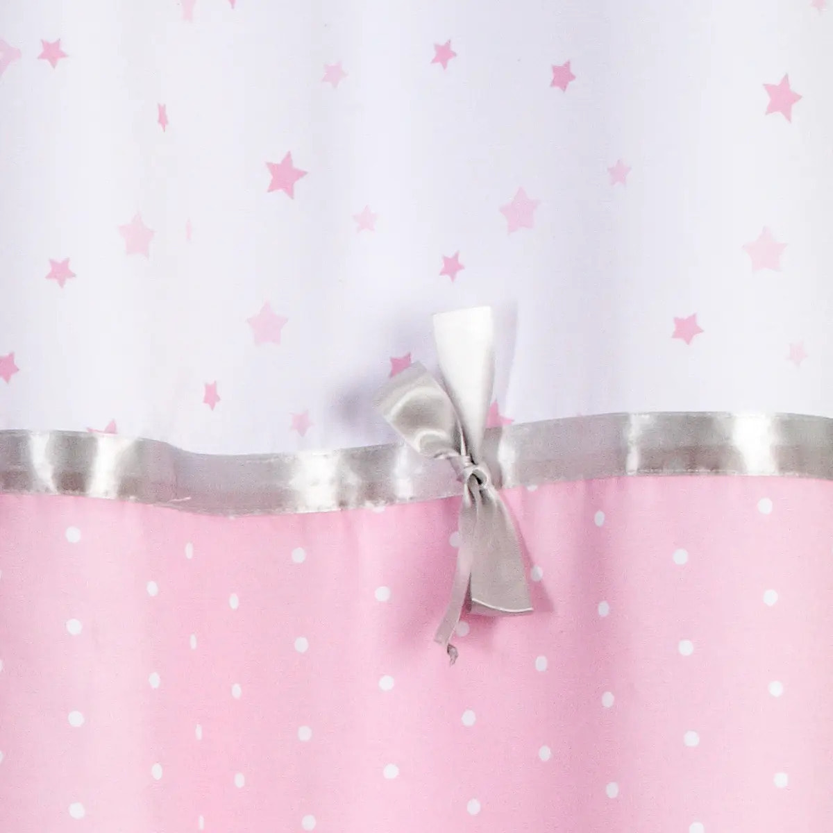 Rideau enfant "Princesse ruban" rose 140x260cm