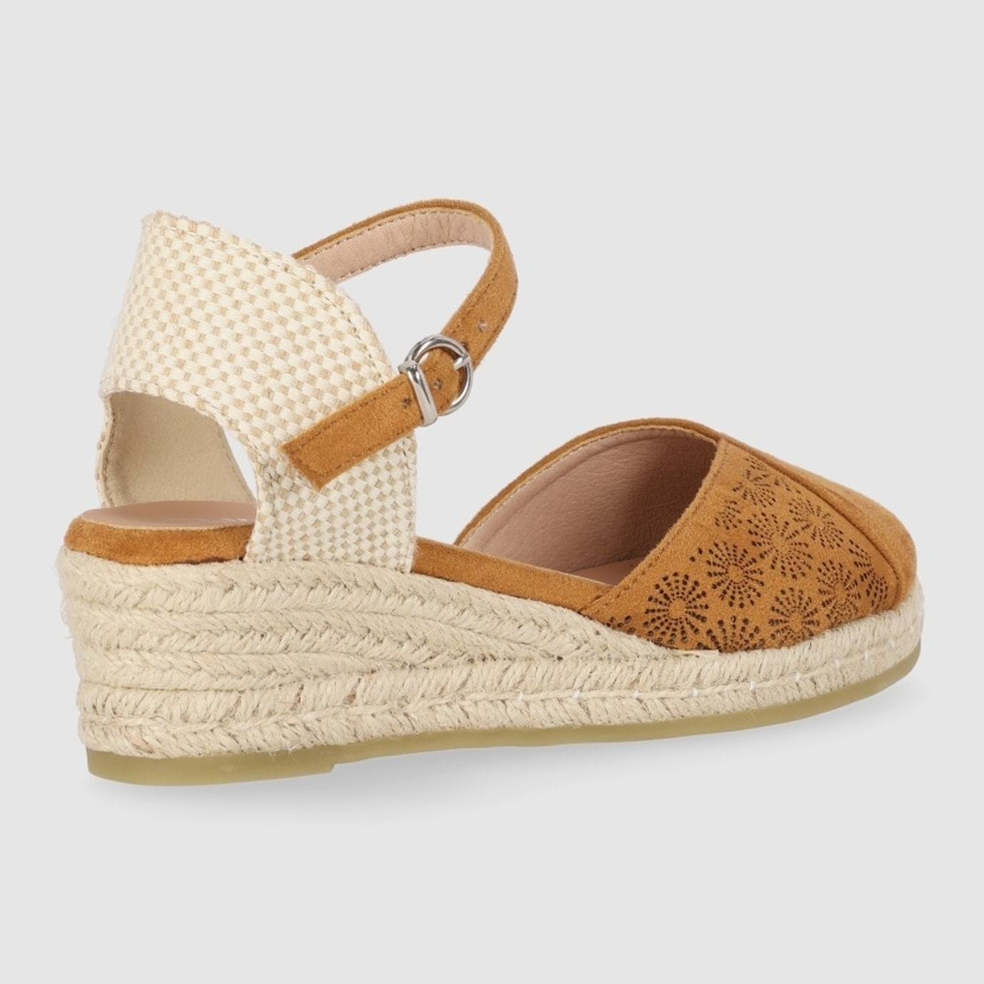 Sandalias de Tejido - Cuero - Tacón: 5 cm