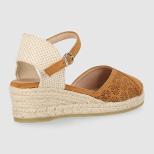 Sandalias de Tejido - Cuero - Tacón: 5 cm