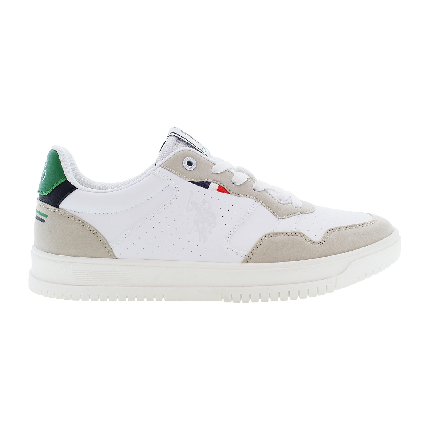 Sneakers U.S. Polo Assn. bianco-verde