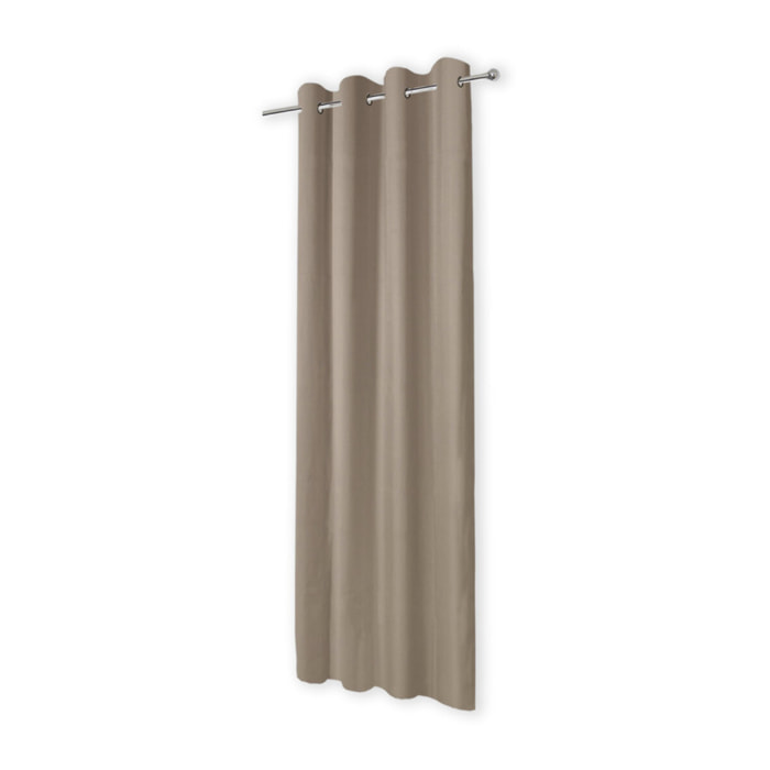 Rideaux thermiques taupe 135x240 cm - lot de 2