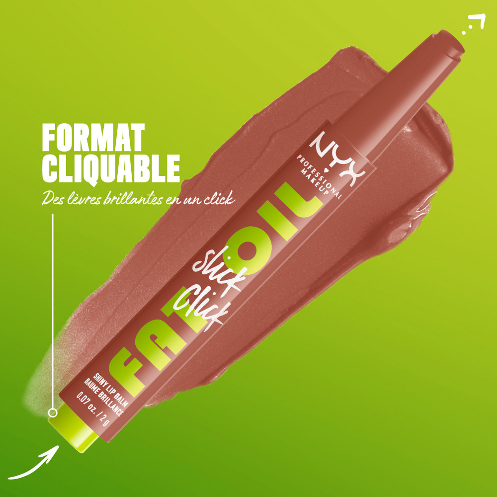 NYX Professional Makeup FAT OIL SLICK CLICK Baume à lèvres VERIFIED
