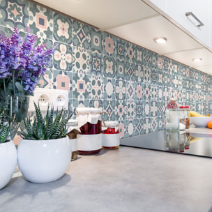 Stickers muraux - Sticker Mural Carrelage adhésif Cuisine Salle de Bain - 30 STICKERS CARRELAGES AZULEJOS HERNANO