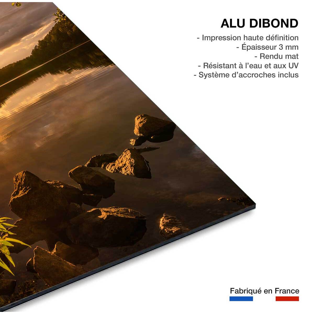 Tableau campagne coin de paradis  Tableau alu Dibond