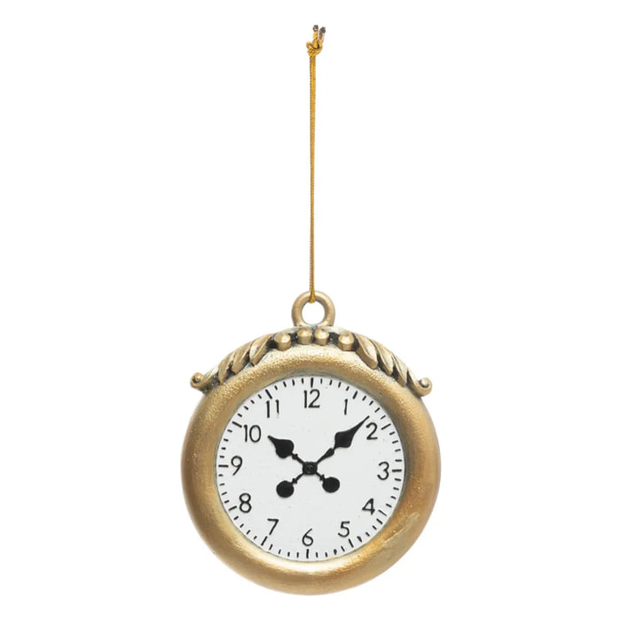 Décoration de sapin en résine montre gousset 10cm