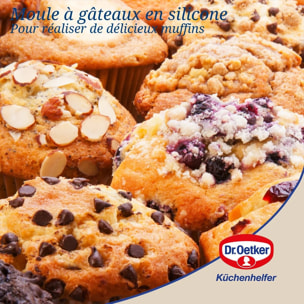 Moule à muffins 6 empreintes 30 x 18 cm Dr.Oetker Flexxibel Love