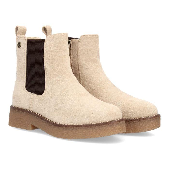 Bota chelsea clásica con cremallera