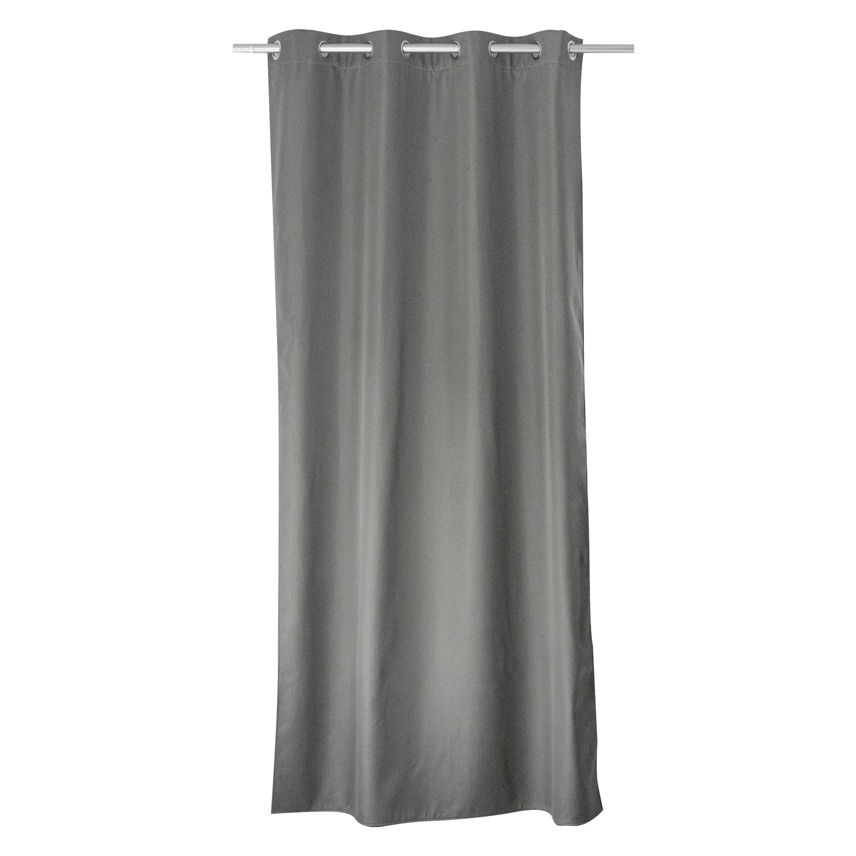 Rideau thermique en microfibre doublée - Gris clair