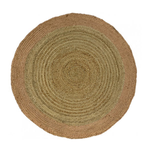 Tapis rond 120cm en jute naturelle - ANTALYA 184