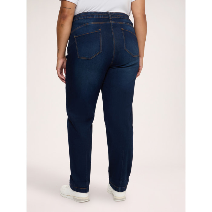 Fiorella Rubino - Jeans Balloon lavado - Azul