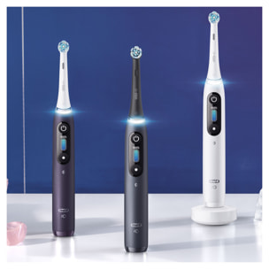 Oral-B iO 8N - Avec Etui de Voyage et Porte Brossette - Violette - Brosse À Dents Électrique