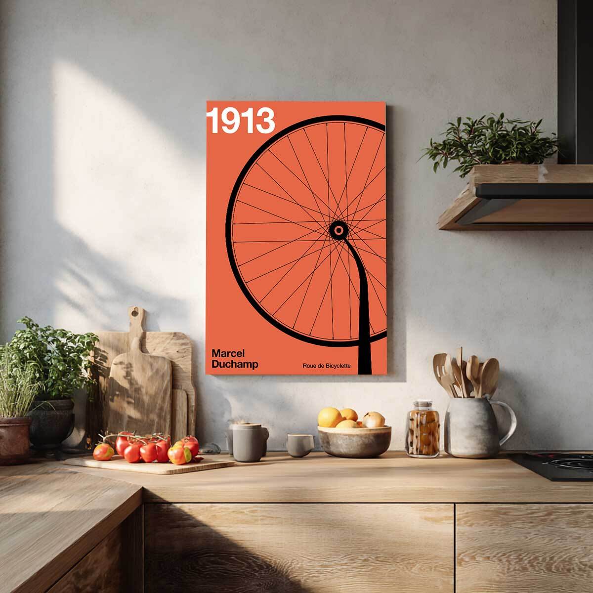 Tableau velo Roue 1913 Tableau alu Dibond