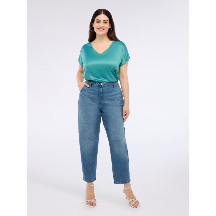 Fiorella Rubino - Jeans Moon Fit - Azzurro