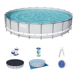 Bestway Piscine tubulaire - Ronde - Power Steel - 671 x 132 cm