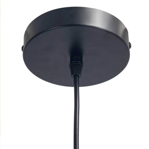 FORLIGHT Korg lampara colgante con pantalla de cuerda natural para bombilla E27