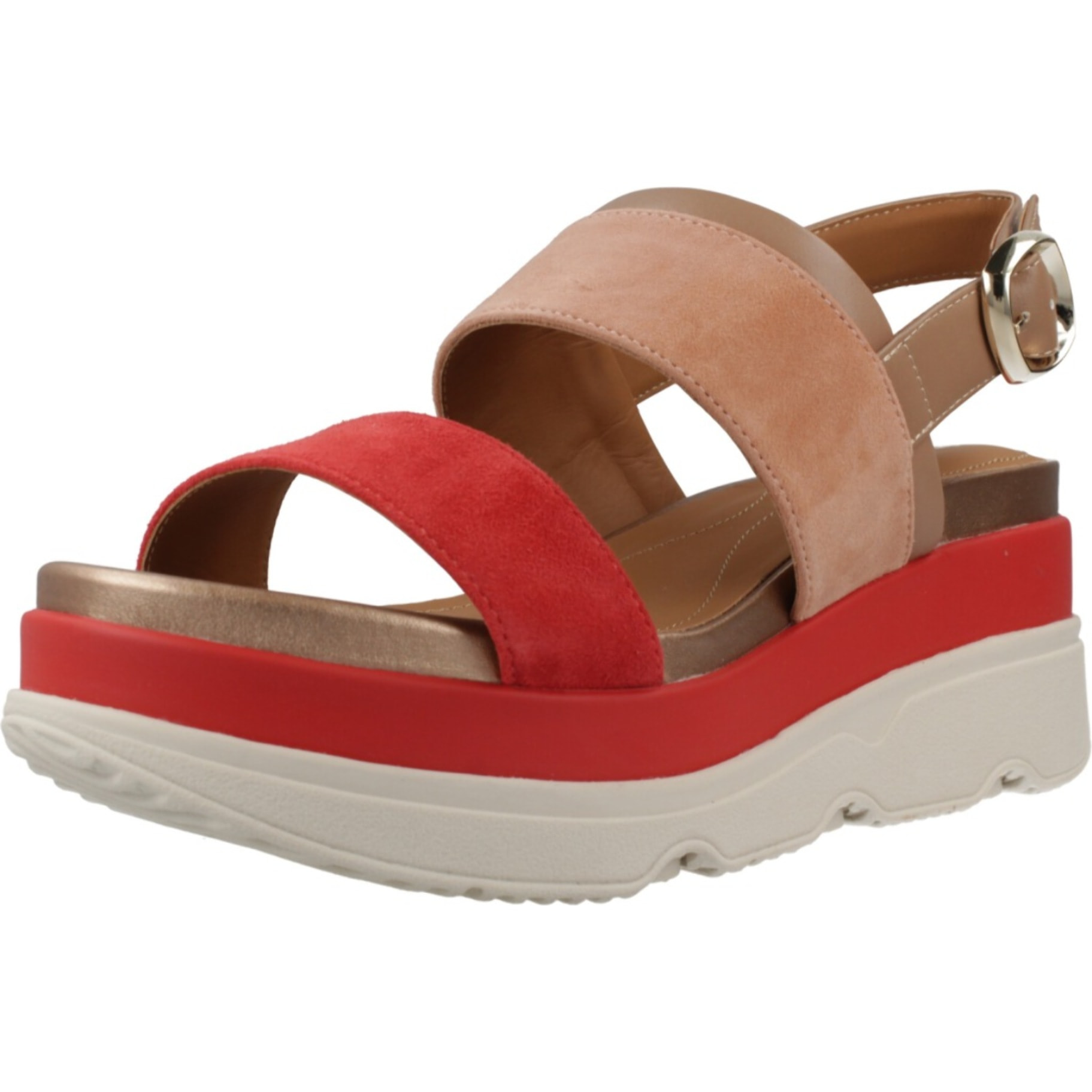 Sandalias Mujer de la marca GEOX  modelo D GARDENIA NARANJA