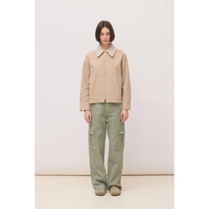 CHAQUETA BLOUSON MUJER CAMEL