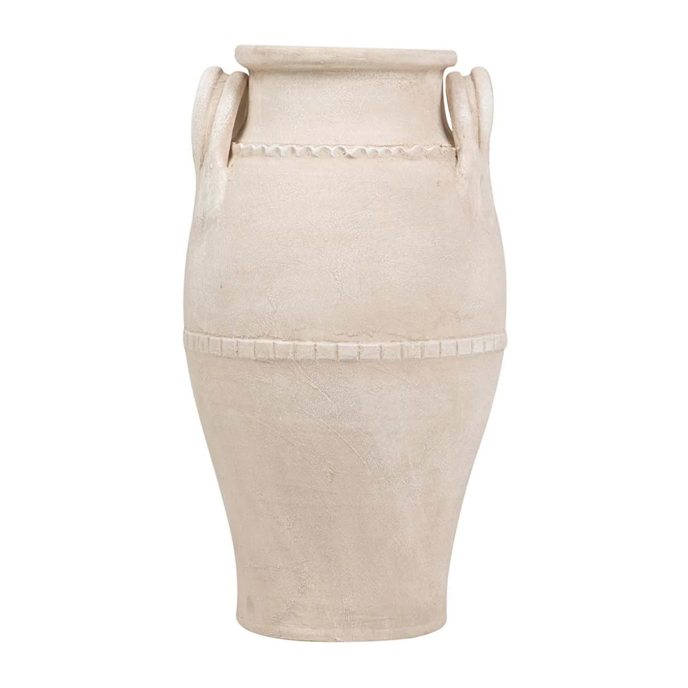Florero Ceramica Beige 32x32x60 Cm