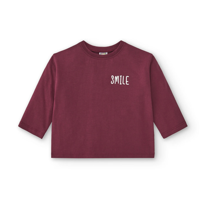 T-shirt Bambino Caprile Bordeaux