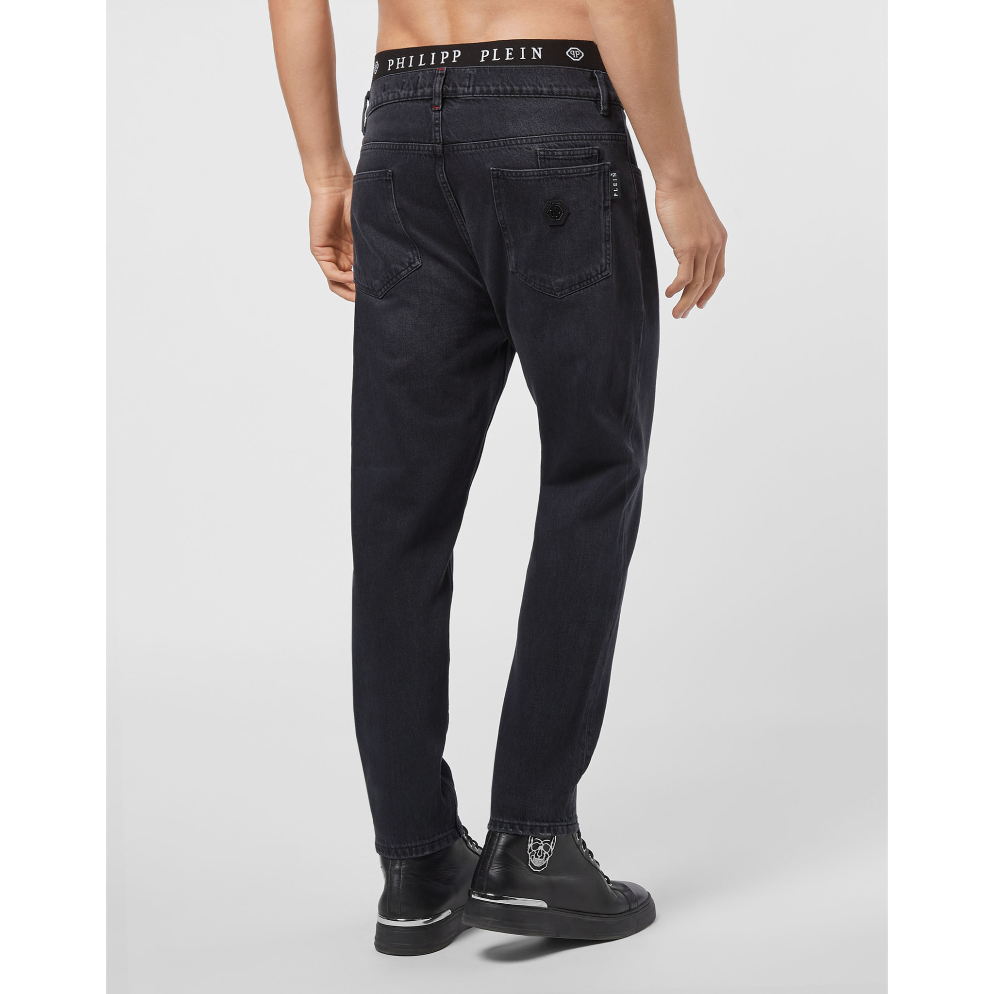 PHILIPP PLEIN Jeans taglio Carrot ICONIC PLEIN