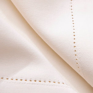 Juego de 4 manteles individuales 45x35cm 180gsm en algodón crema con manzana verde benetton