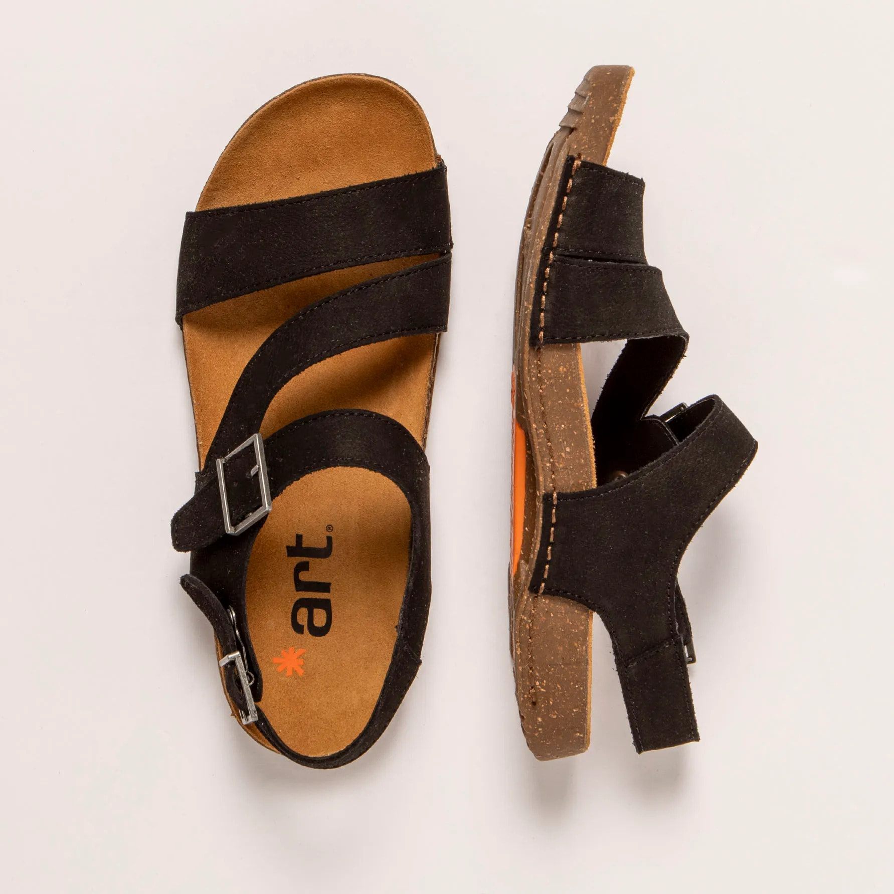 Sandalias 0999 NOBUCK BLACK/ I BREATHE color Black