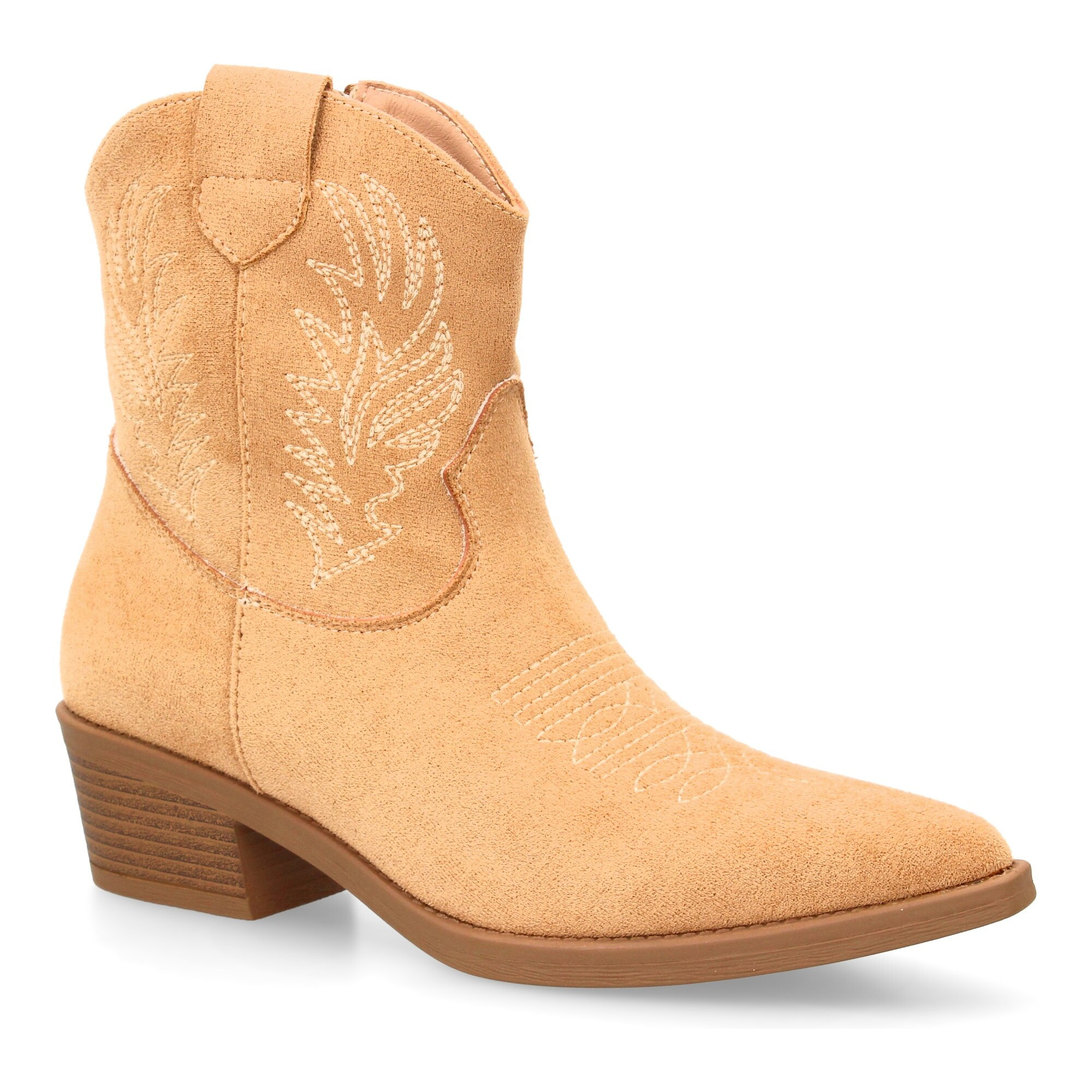 Botín cowboy con tacón para mujer