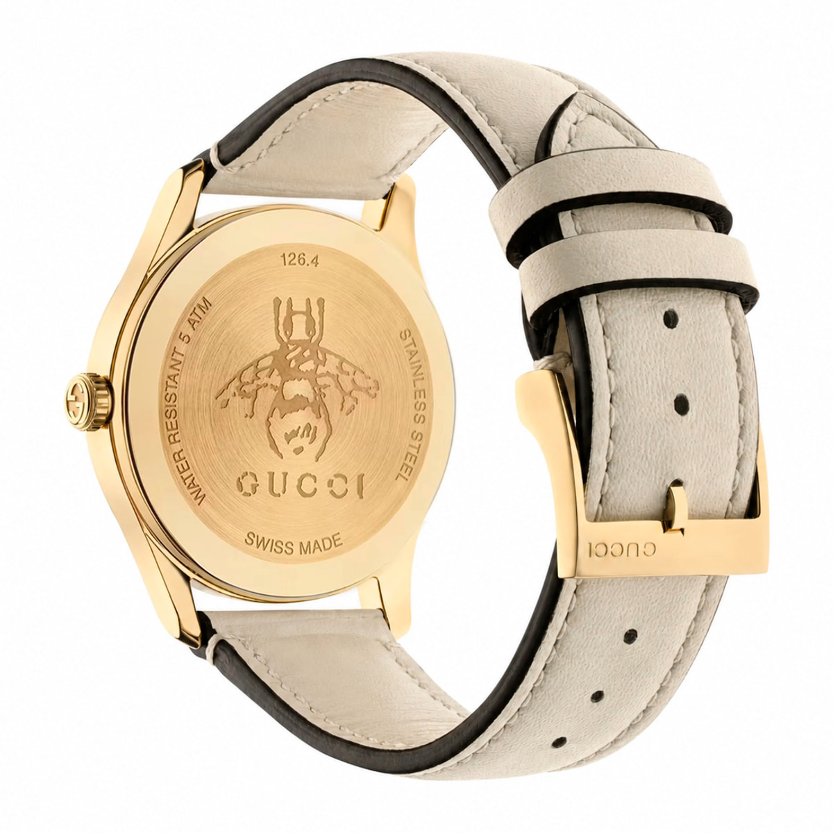 Reloj Gucci YA1264128 Mujer Analogico Cuarzo con Correa de Cuero