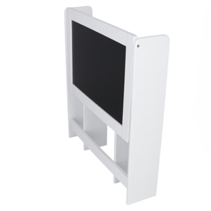 Pupitre pizarra infantil plegable color blanco