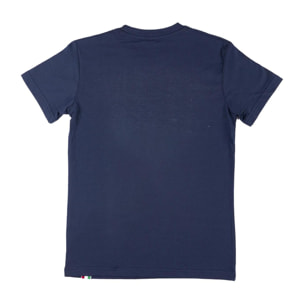 Camiseta infantil básica de manga corta con estampado de león