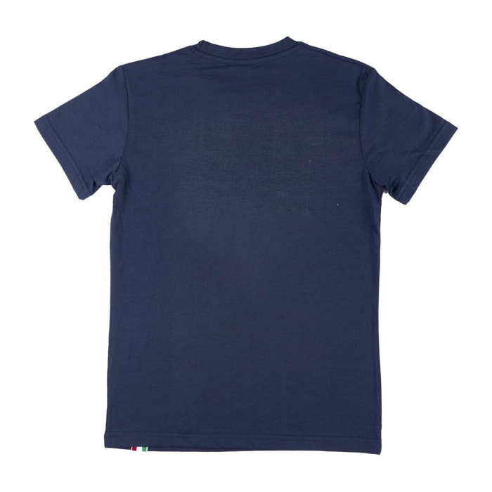 Camiseta infantil básica de manga corta con estampado de león