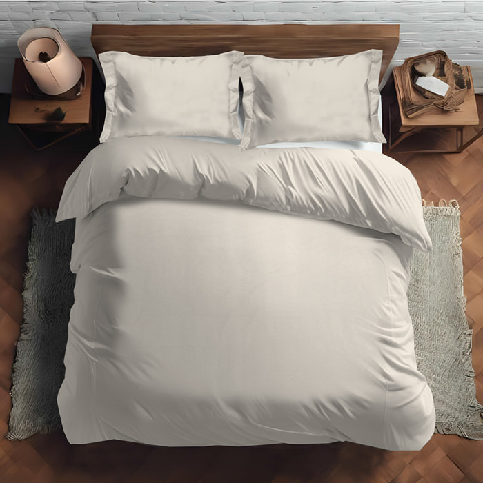 Parure copripiumino panna