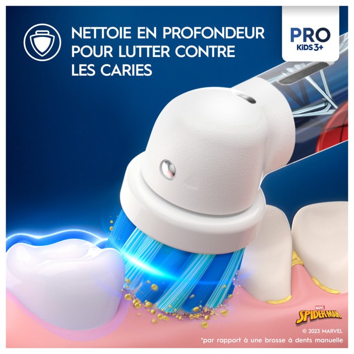 Braun Oral-B Pro Kids Spider-Man Brosse À Dents Électrique