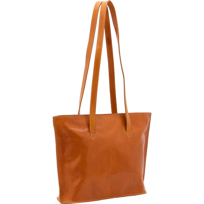 Borsa a spalla da donna - Modello False - 100% pelle - 27.0 x 38.5 x 10.0 cm