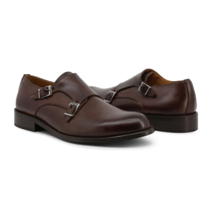 Zapatos Monkstrapa para Hombre - Duca di Morrone Daniel Leather Brown