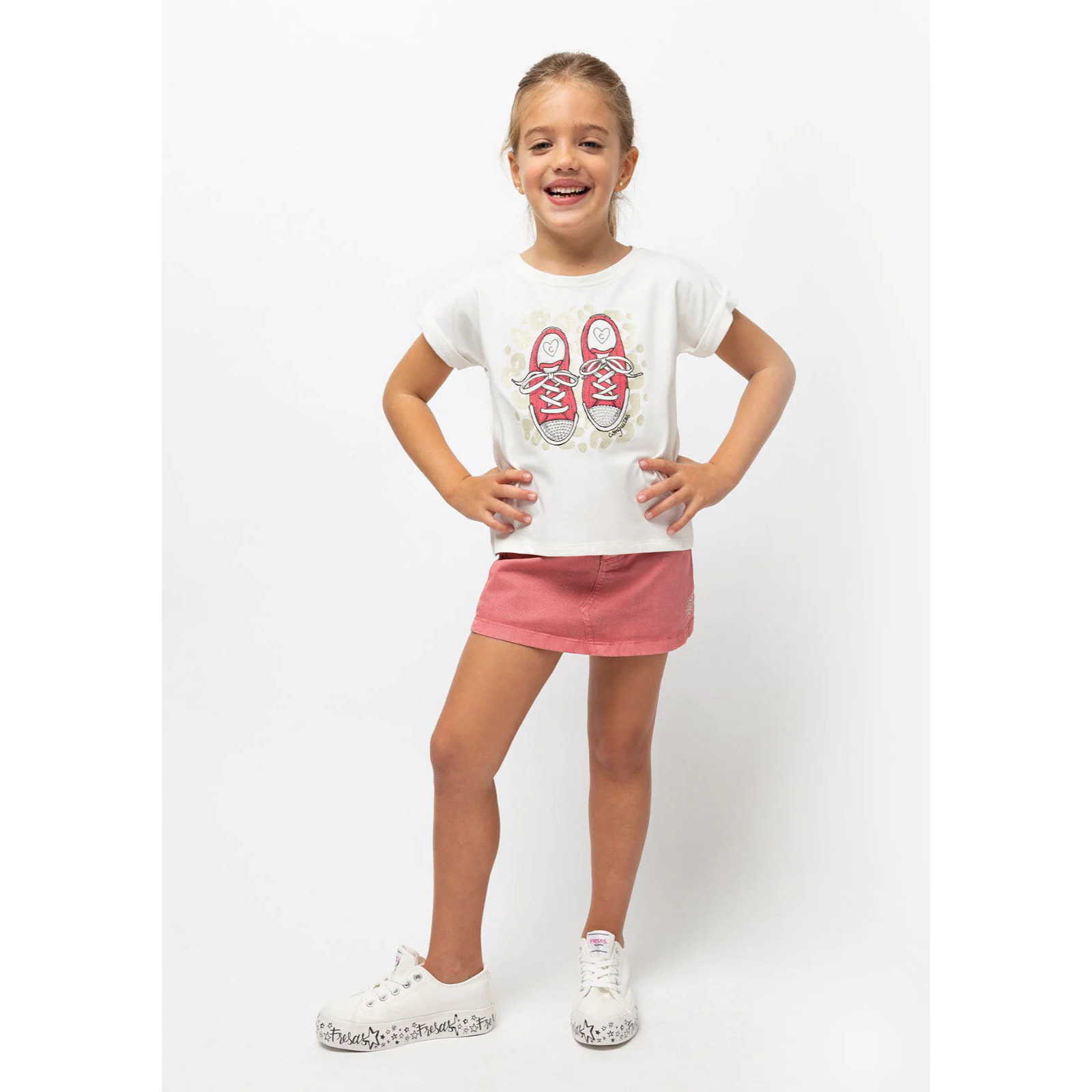 Falda de Niña Mini Rosa