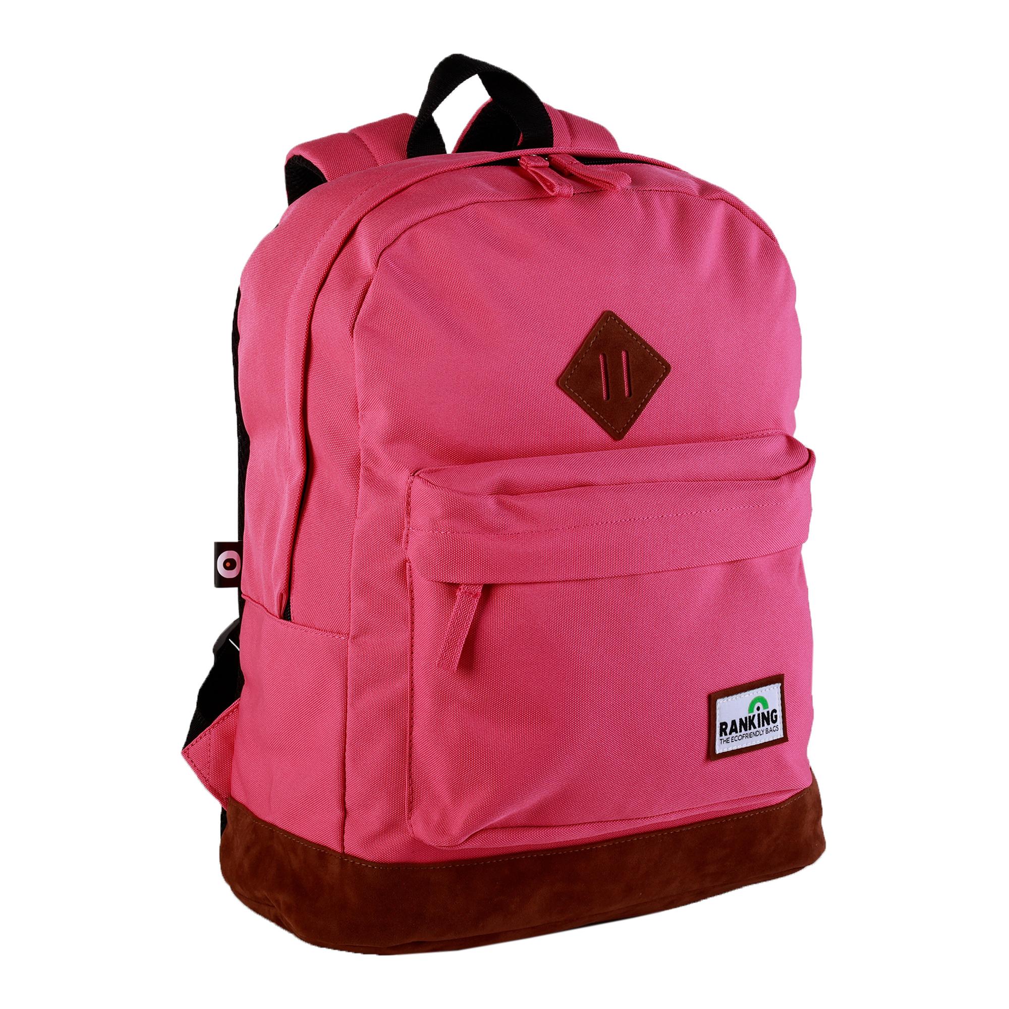 Mochila Americano Ranking Rosa Chicle. Compartimento portalaptop. Interior totalmente forrado y personalizado.