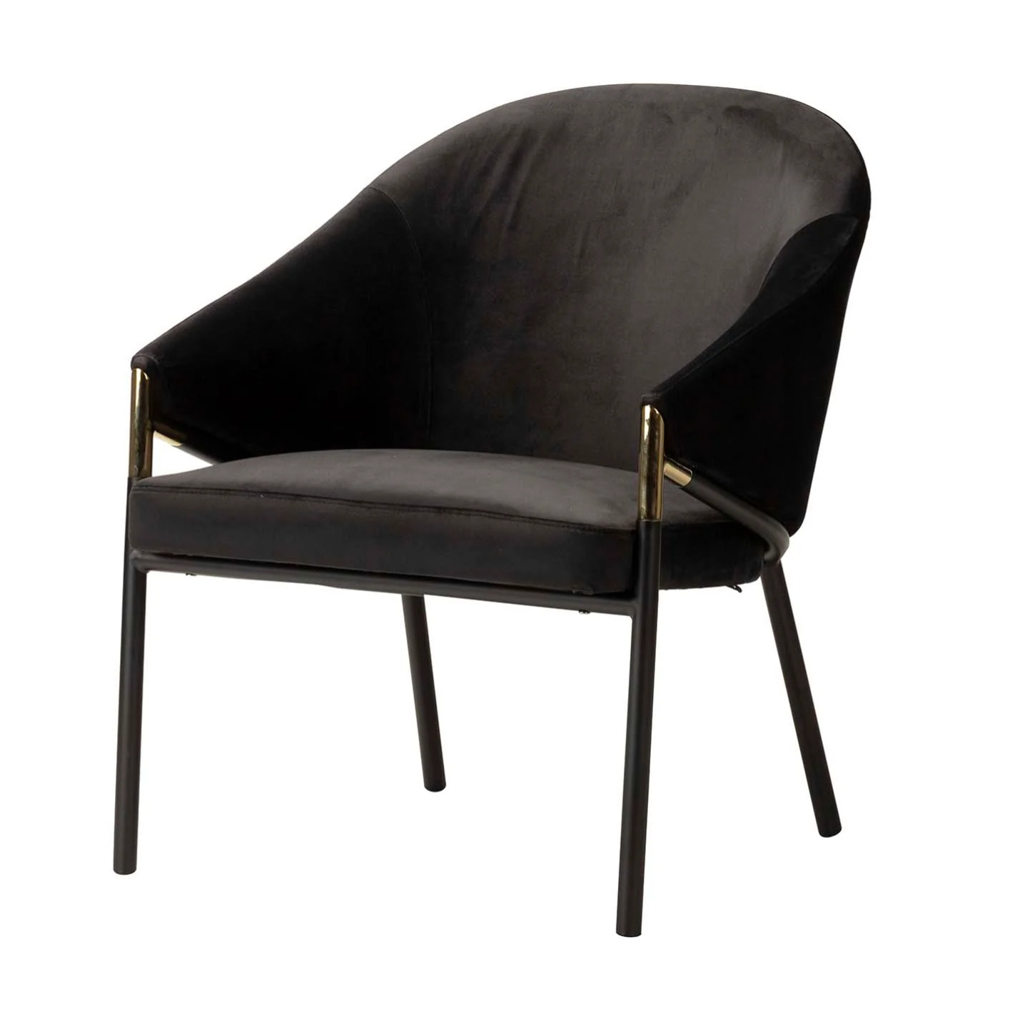 Silla Velvet Negro Atlanta 64x69x78 Cm