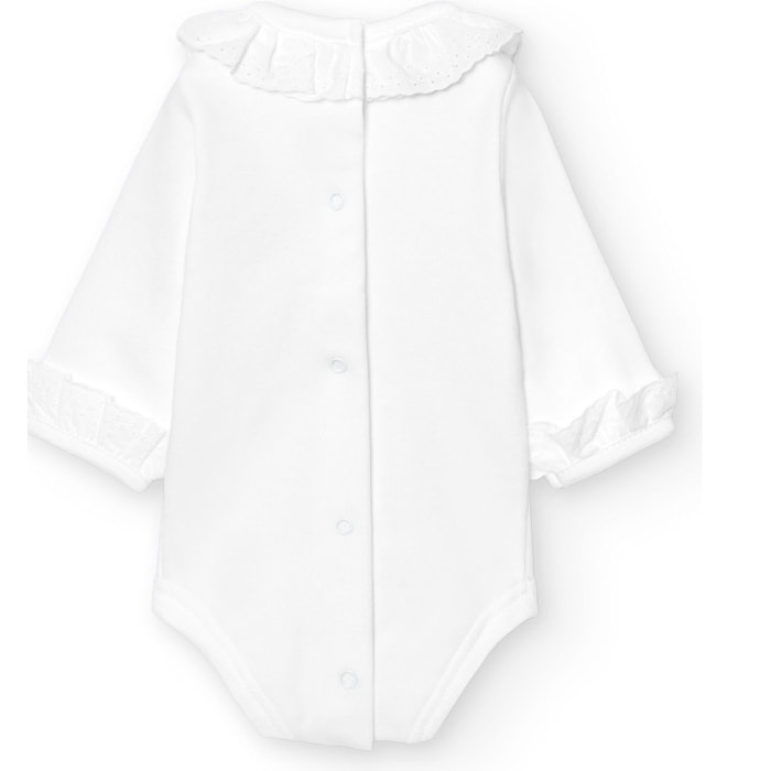 Body bebé manga larga cuello batista