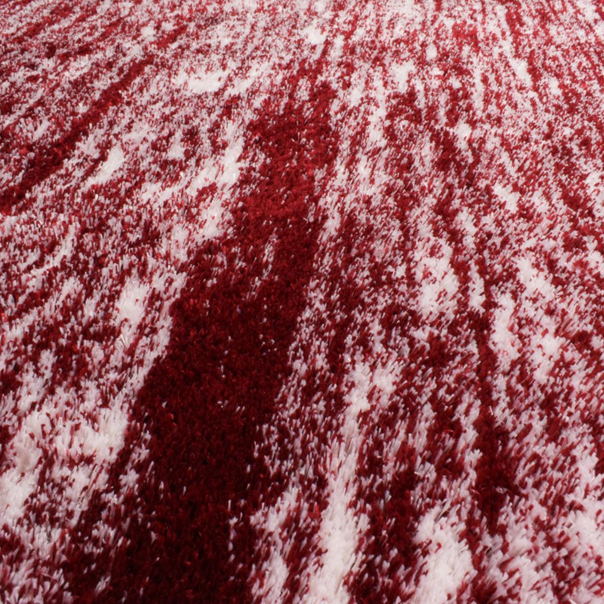 Tapis shaggy tissé motif faux uni HESO