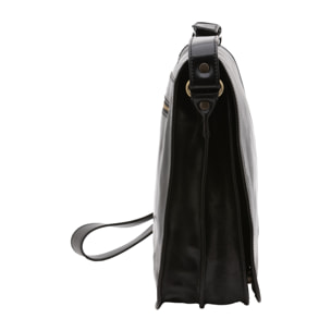 Borsa a tracolla  da uomo In Vera pelle Made in Italy 30x38x12 cm