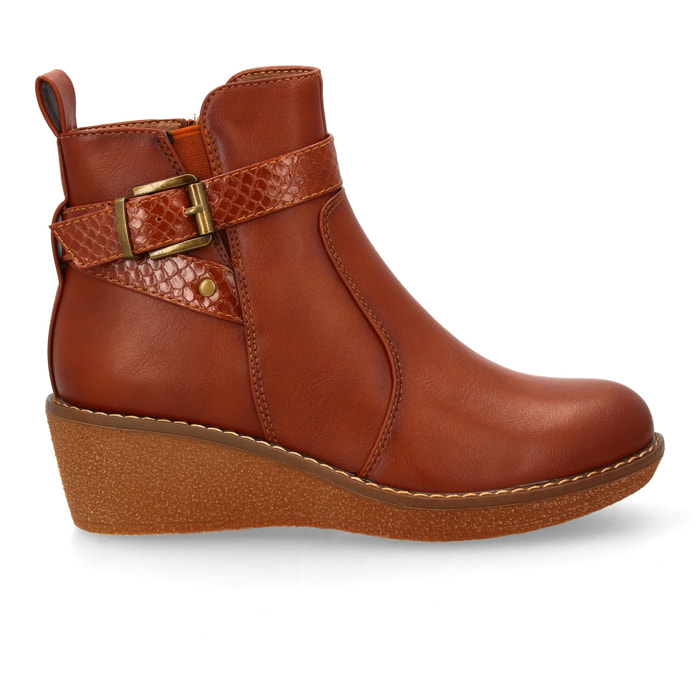 Botín con cuña para mujer para usar a diario