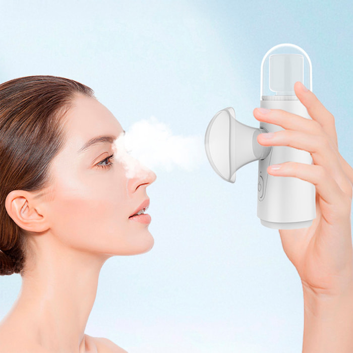 Nebulizzatore oculare con funzione nebbia e 2 contenitori.