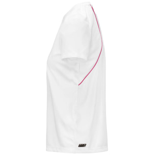 Kappa - Camisetas de juego Mujer Blanco - Kombat Padel Fitasi