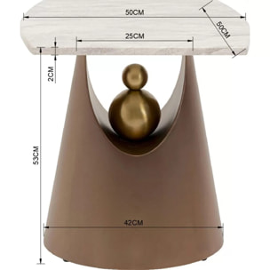 Table d'appoint Geraldo 50x50cm Kare Design