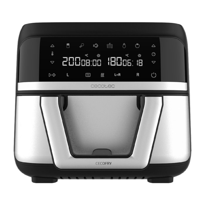 Cecotec Freidora de Aire sin Aceite de 9 L Cecofry Dual 9000 Air Fryer. 2850 W D