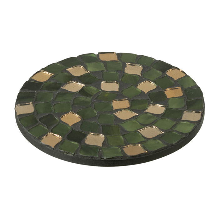 J-Line plateau Mosaic - plateau - verre - vert - small