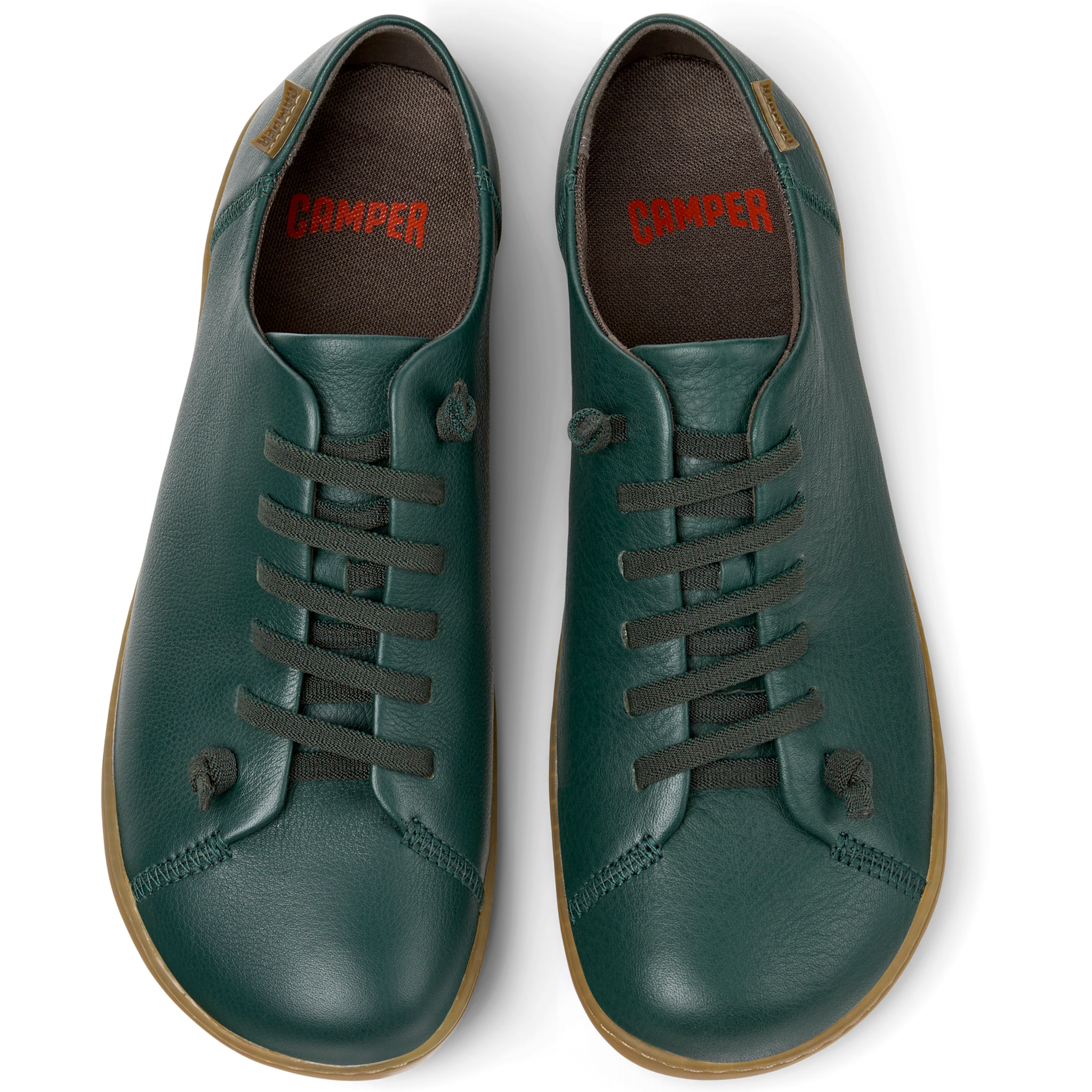 Zapatillas - CAMPER Peu Cami - Verde - Cuero liso